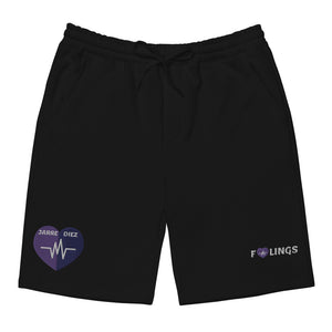 Purple Heart Feelings fleece shorts - JARREDIEZ