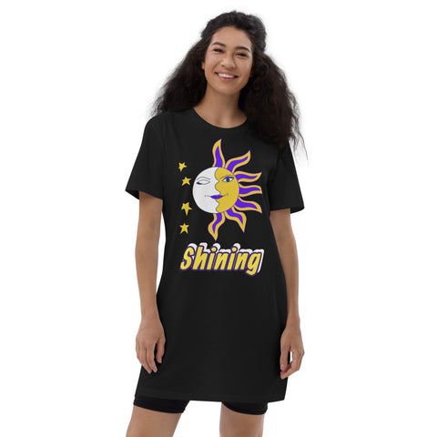 Shining t-shirt dress