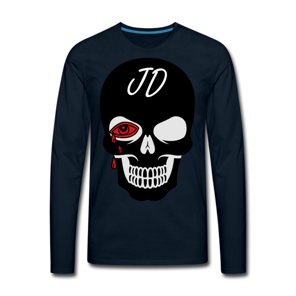 Crying Tears Long Sleeve T-Shirt - deep navy