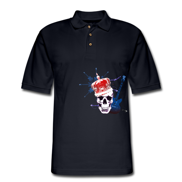 Skully Rockstar! Polo Shirt - midnight navy