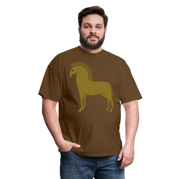 Trojan Horse T-Shirt - brown