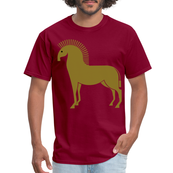 Trojan Horse T-Shirt - burgundy