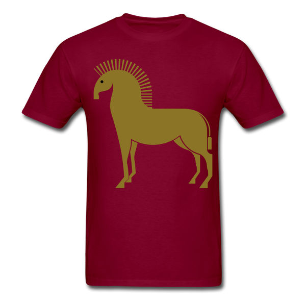 Trojan Horse T-Shirt - burgundy