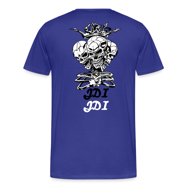 JDI 3 headed Skull - royal blue