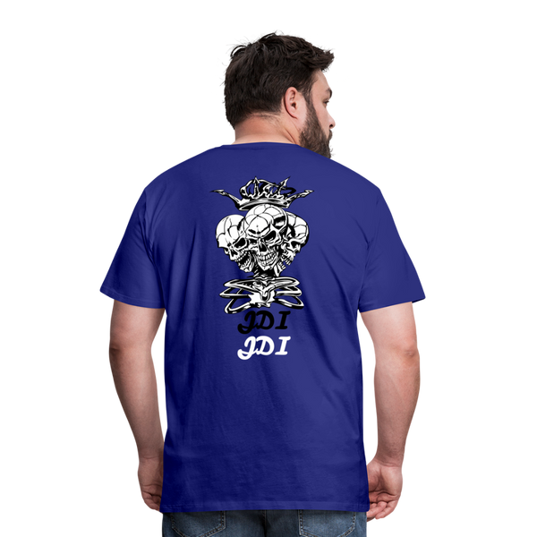 JDI 3 headed Skull - royal blue