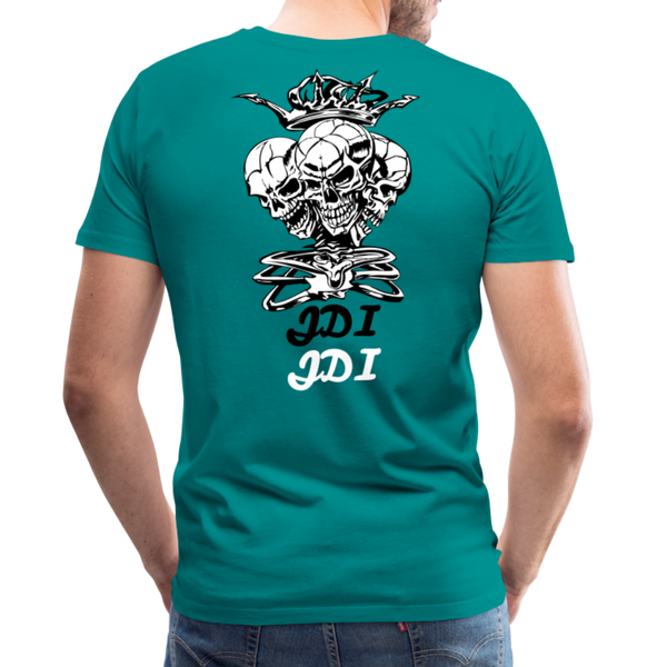 JDI 3 headed Skull - teal