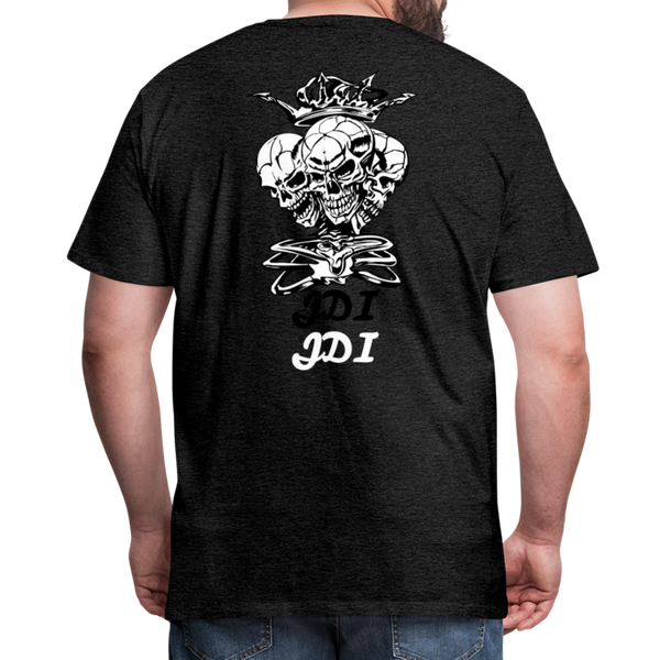 JDI 3 headed Skull - charcoal grey