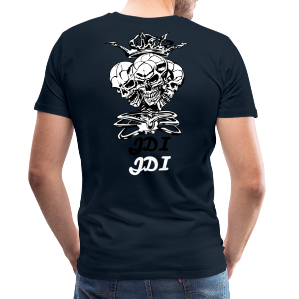 JDI 3 headed Skull - deep navy